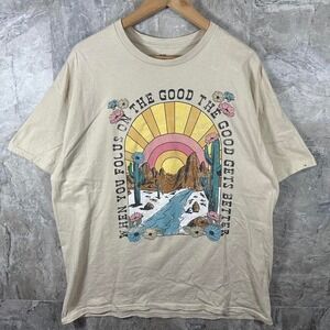 Goodie Two Sleeves when you focus on the good cream graphic tee shirt  Size XXL